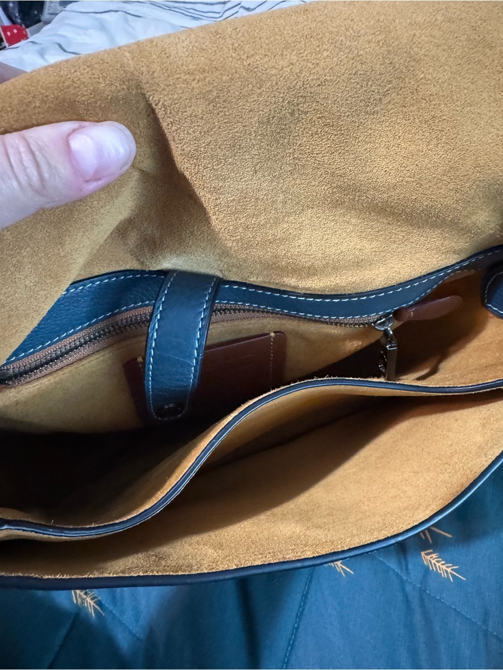 Coach Saddle Bag 20115 Whipstitch/Whiplash in Mineral Teal - Picture 7 of 16